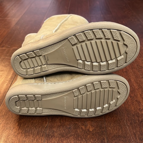 Nordstrom Women’s Cozy Tall Tan Winter Boots with Sheepskin Lining, Size 6 - Picture 14 of 16